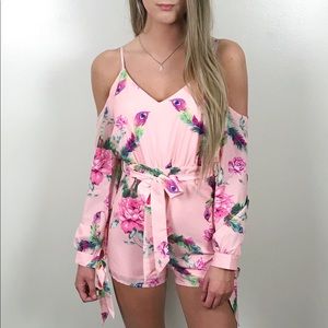Feathers and Flowers Romper